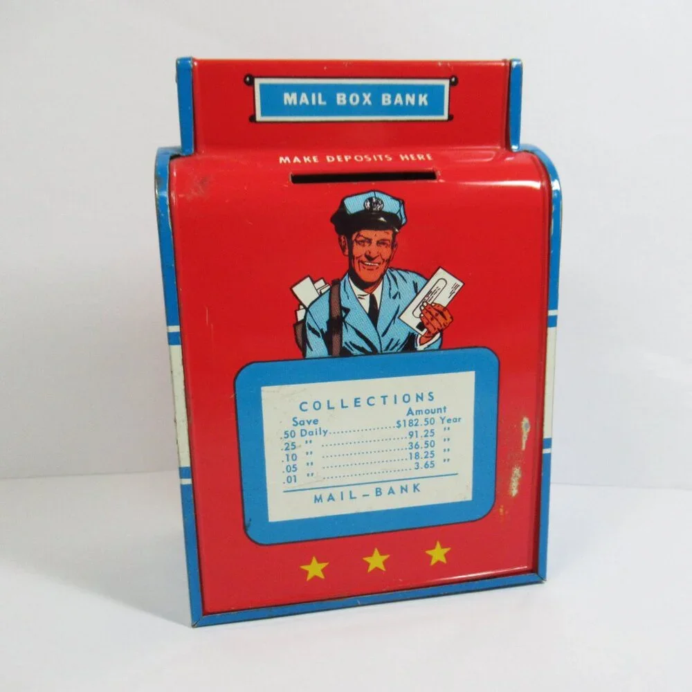 Vintage Mail Box Bank